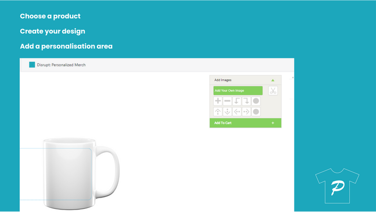 Disrupt: Personalized Merch Screenshot