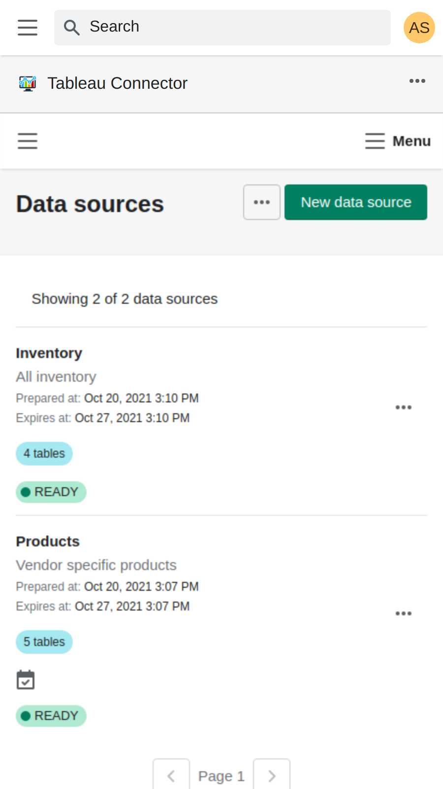 Alpha Serve Tableau Connector Screenshot