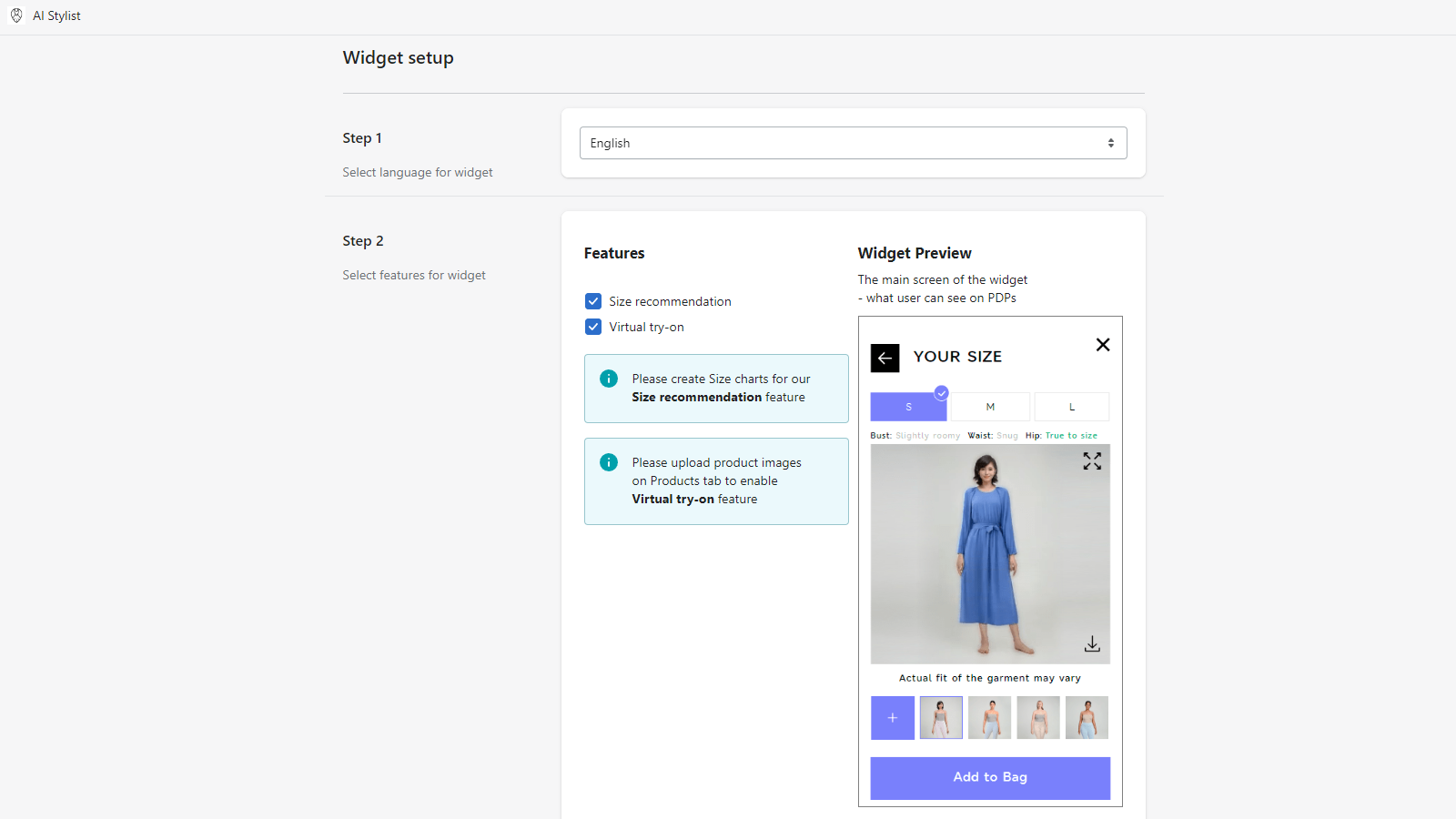 Configuración del Administrador del Plugin - Información de la Tienda