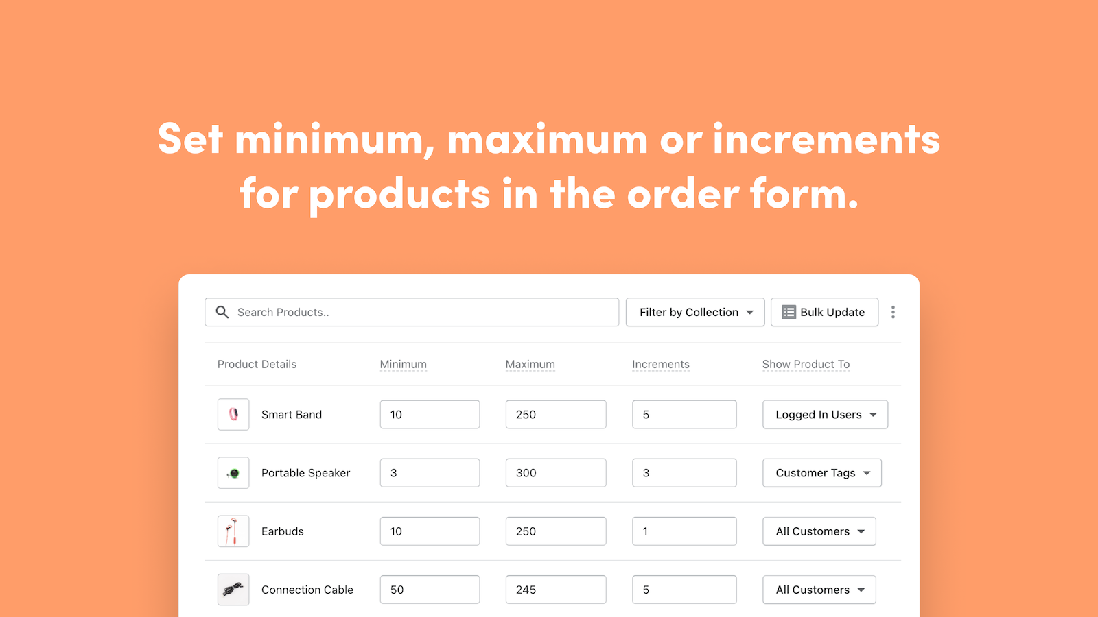 WSH Order Form & ReOrder Screenshot