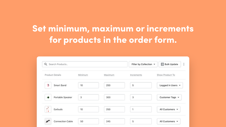 WSH Order Form & ReOrder Screenshot