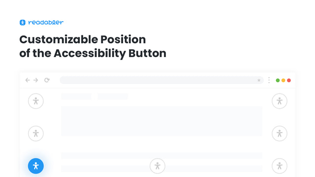 Position personnalisable du bouton d'accessibilité