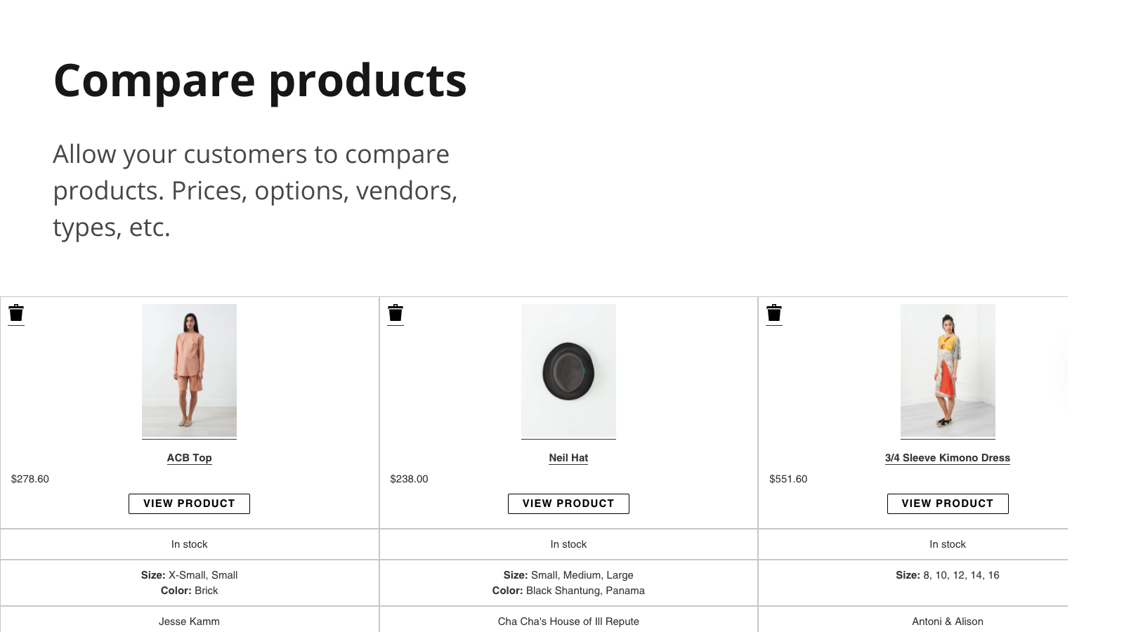 Comparar productos