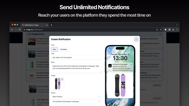 Enviar Notificaciones Ilimitadas - Alcanza a Tus Usuarios Instantáneamente