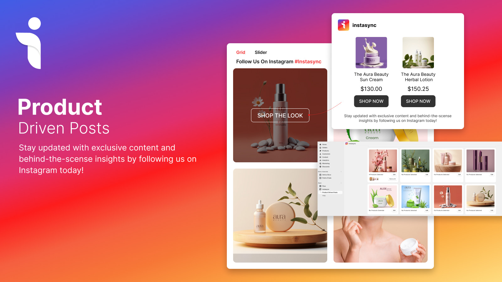 Publication Instagram axée sur le produit