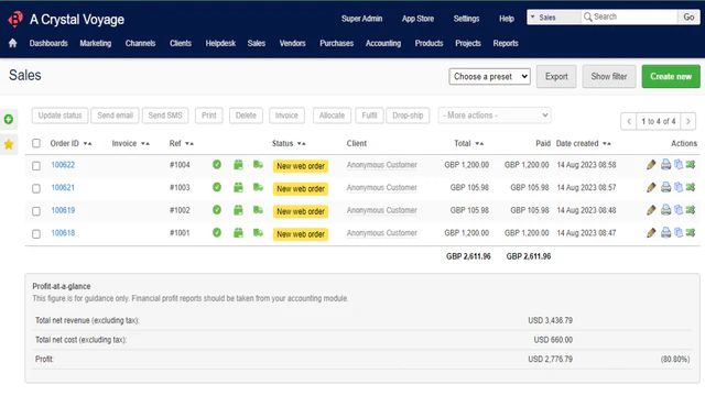 Brightpearl Sales Order Management