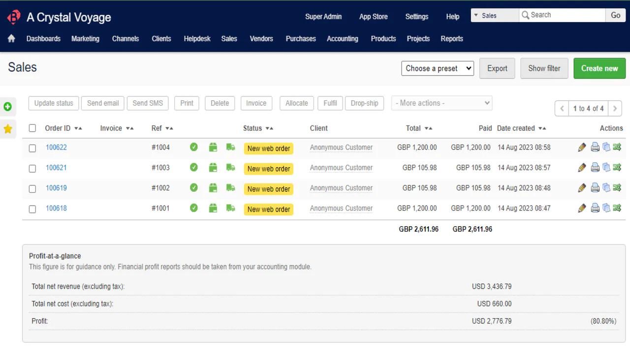 Brightpearl Sales Order Management