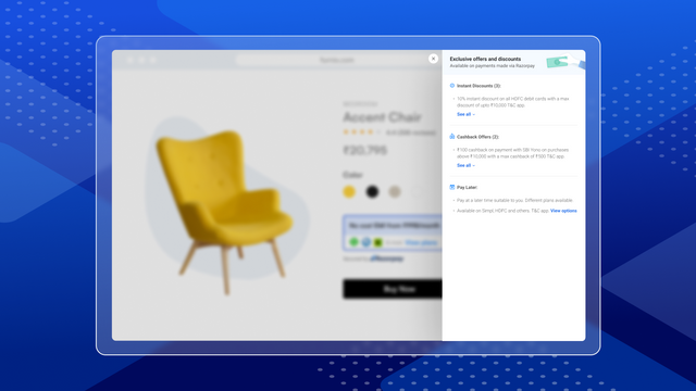 Razorpay offers and discounts