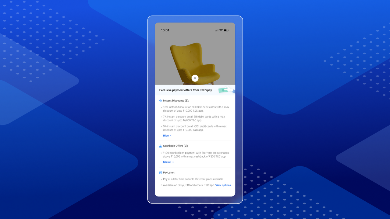 Razorpay Exclusive Payment Offers