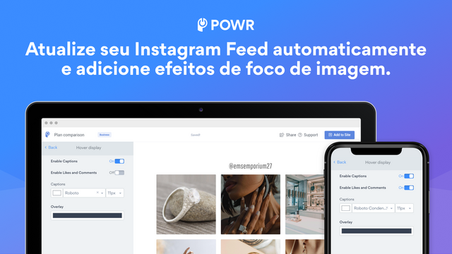 Atualize seu Instagram Feed e adicione efeitos de foco de imagem