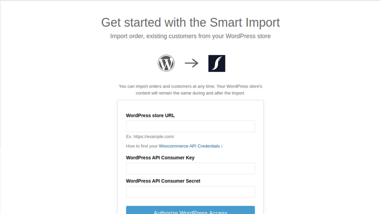 WebDesk Smart Order Import Screenshot