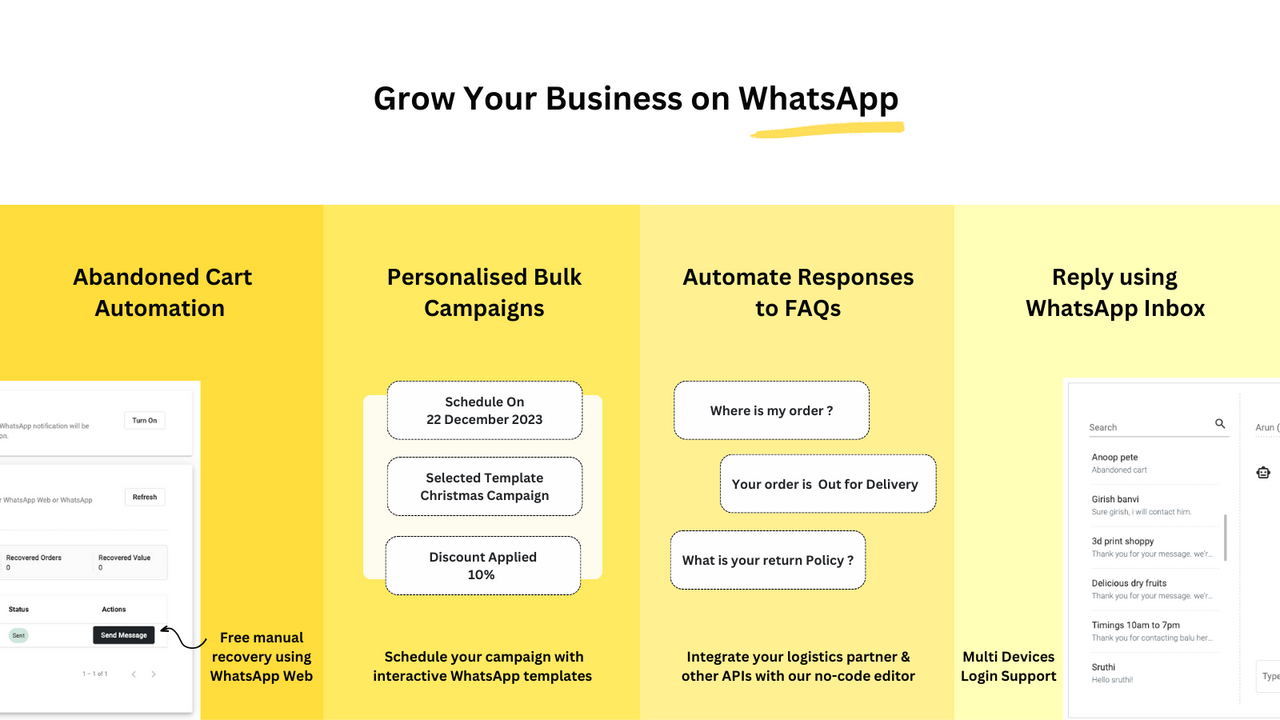 Shopify WhatsApp BotYourIdea