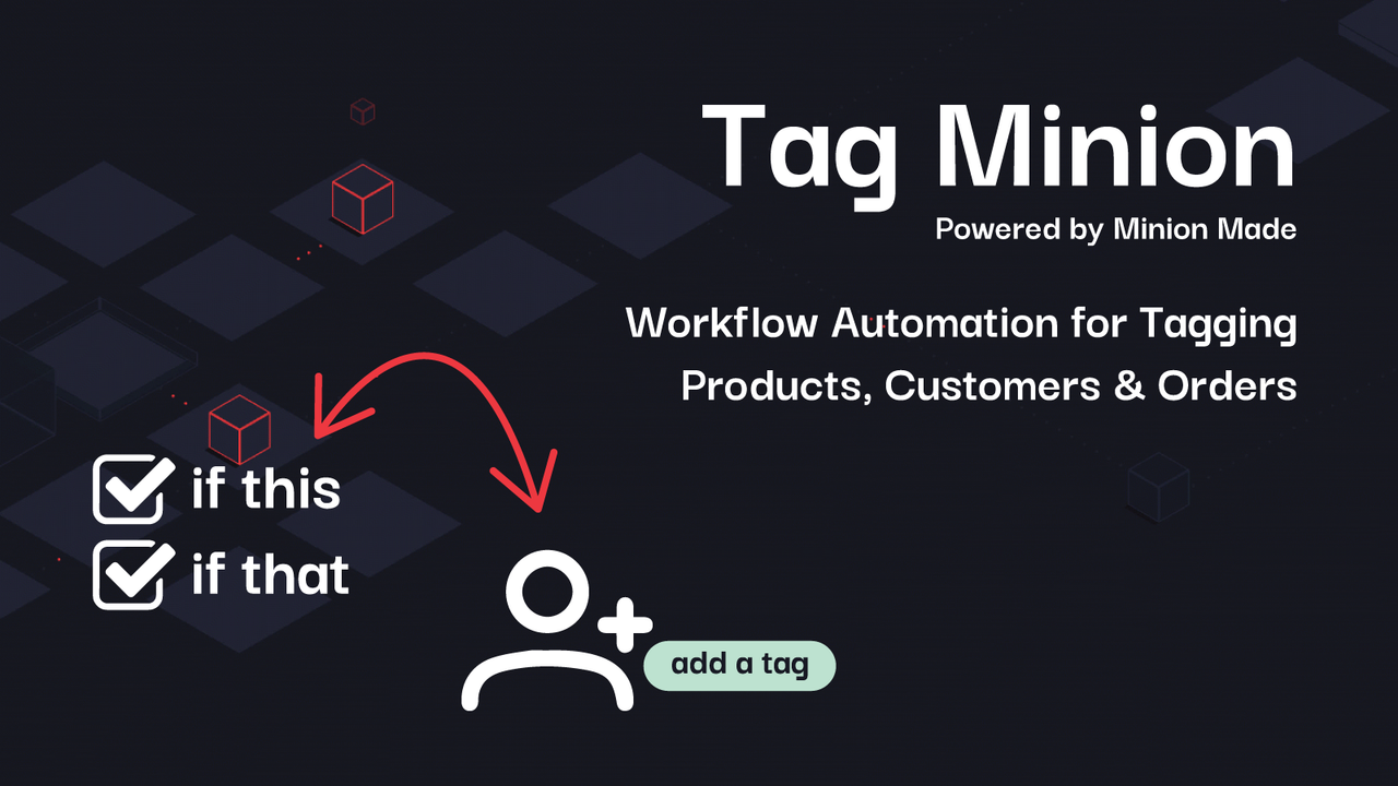 Tag Minion - Automatiser Tag Workflows for Shopify