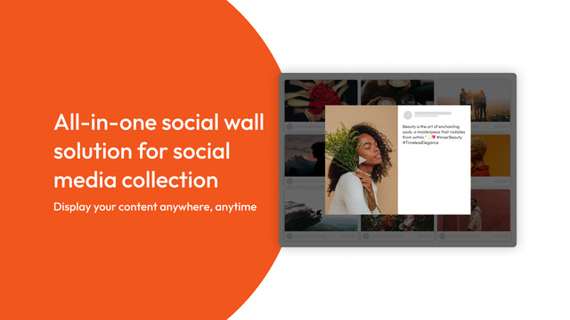 All-in-one social wall solution at a place