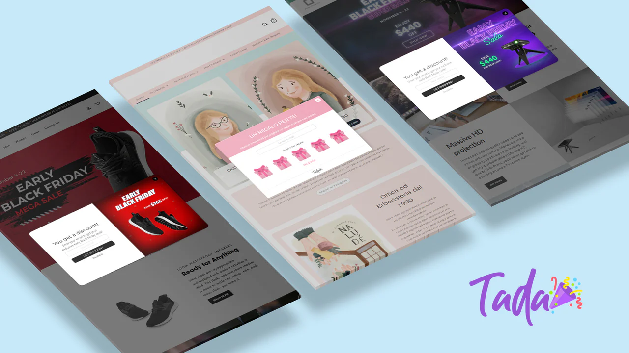 Create beautiful custom designs popup banners with any theme