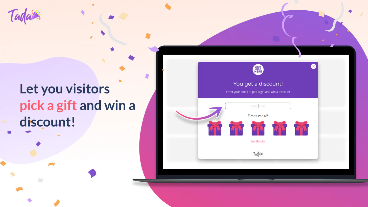 Let you users to pick a gift and win a discount!