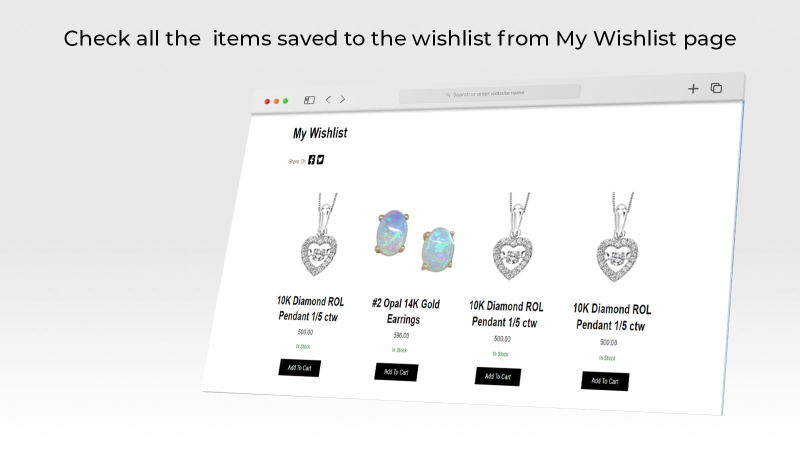 GemFind Jewelry WishlistⓇ Screenshot