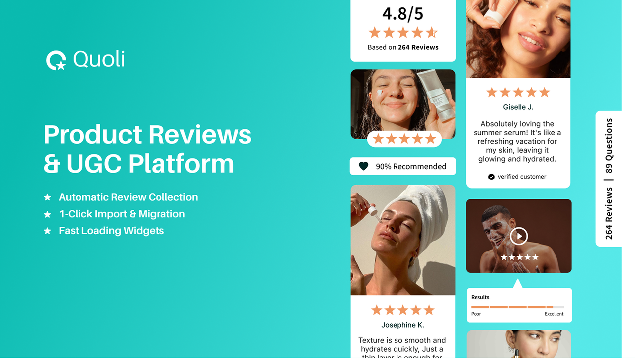 Social proof marketing - Collect product reviews with quoli