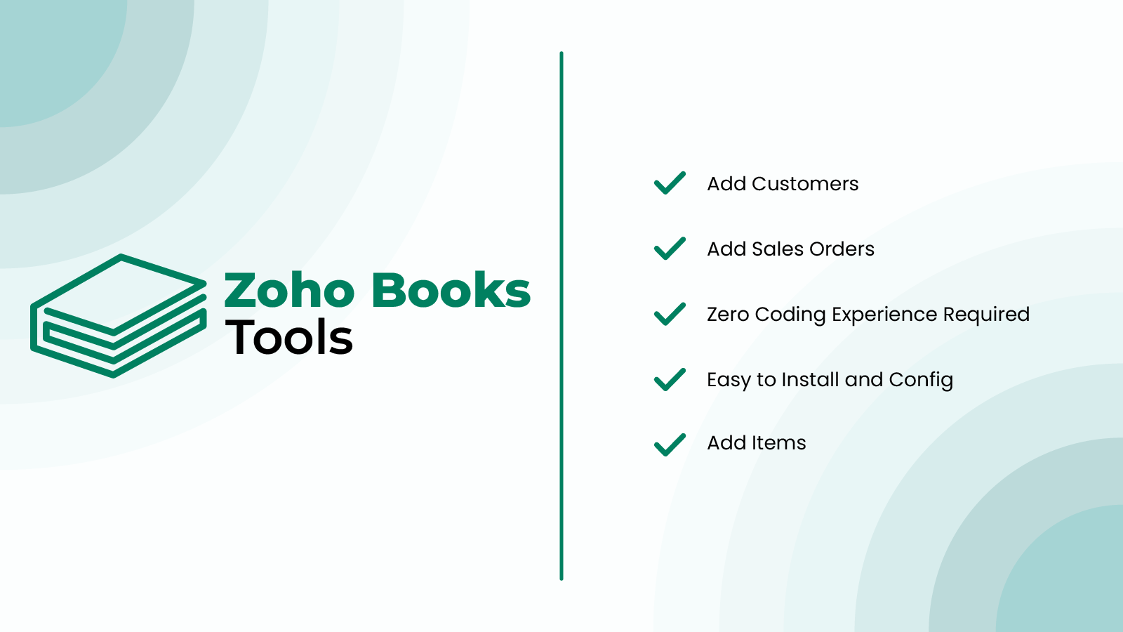 Zoho Books Tools Screenshot