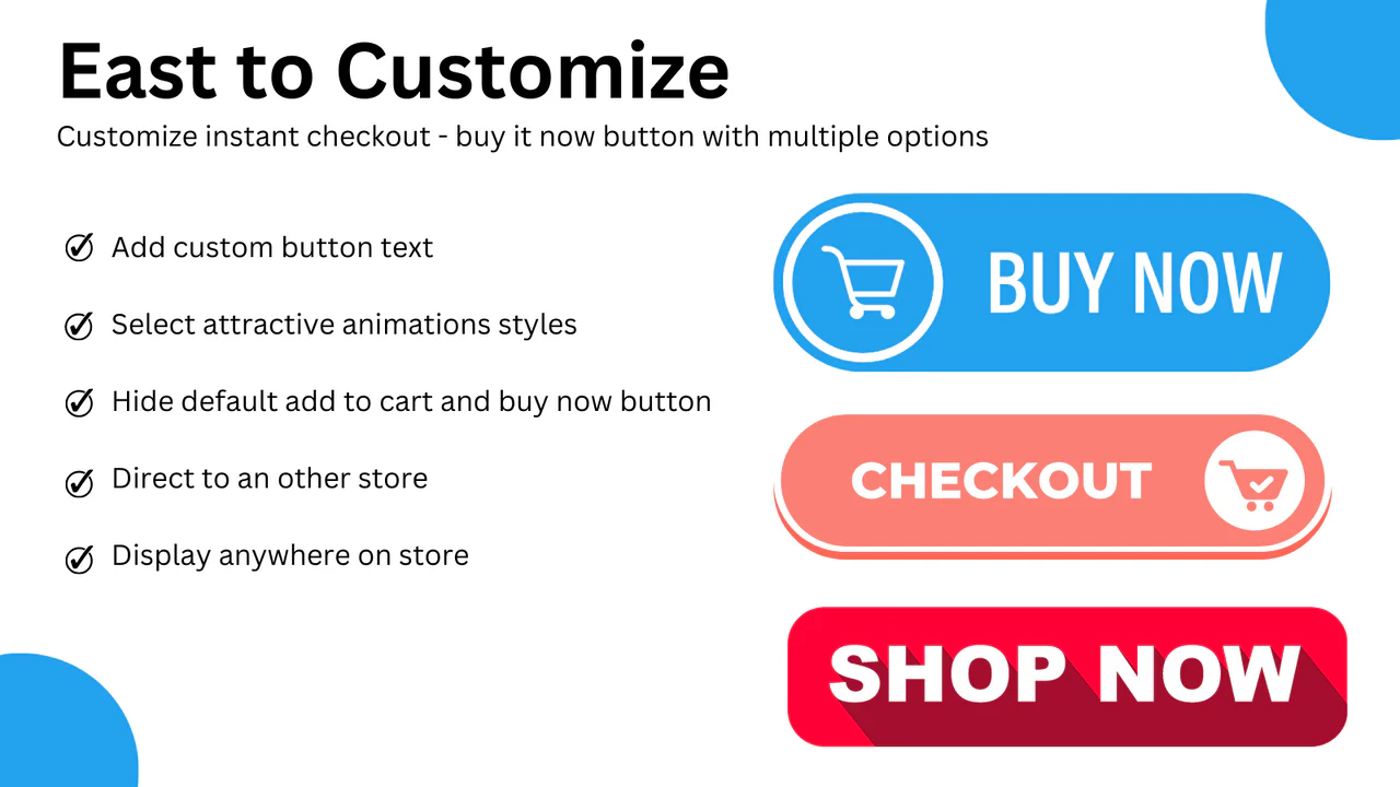 Instant Checkout ‑ Buy button - Fast Checkout, Boost Sales with