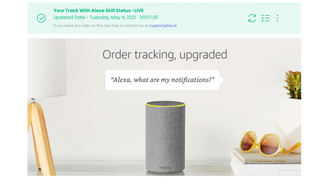 Aktivera ordermeddelanden till kunder på Alexa (gratis)