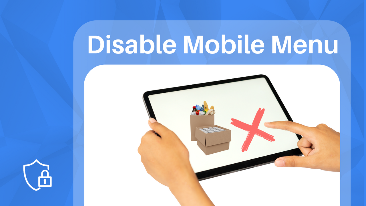 Disabilita menu su mobile durante lungo tocco.