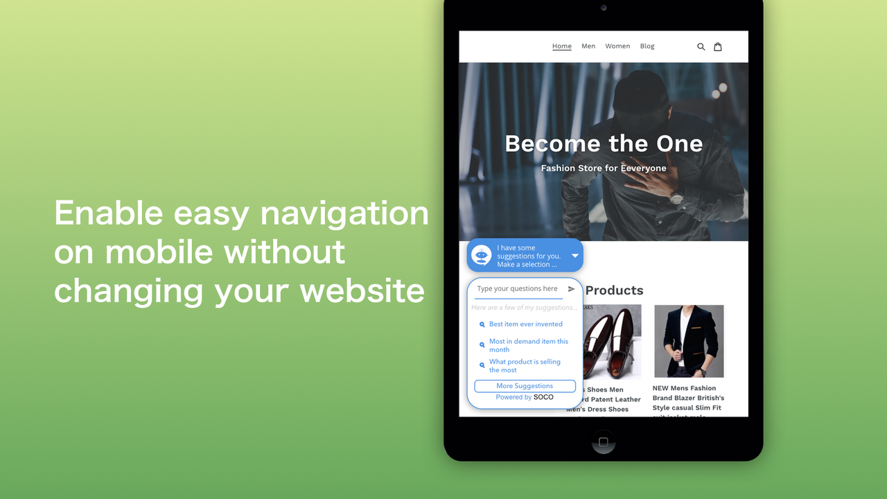 Enable easy navigation on mobile without changing your website