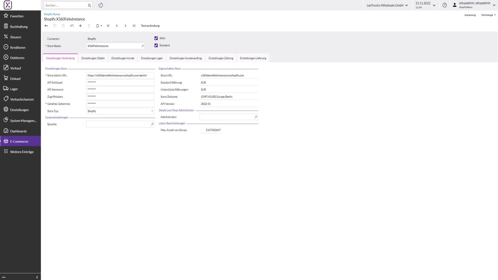 Haufe X360 Cloud ERP Connector Screenshot