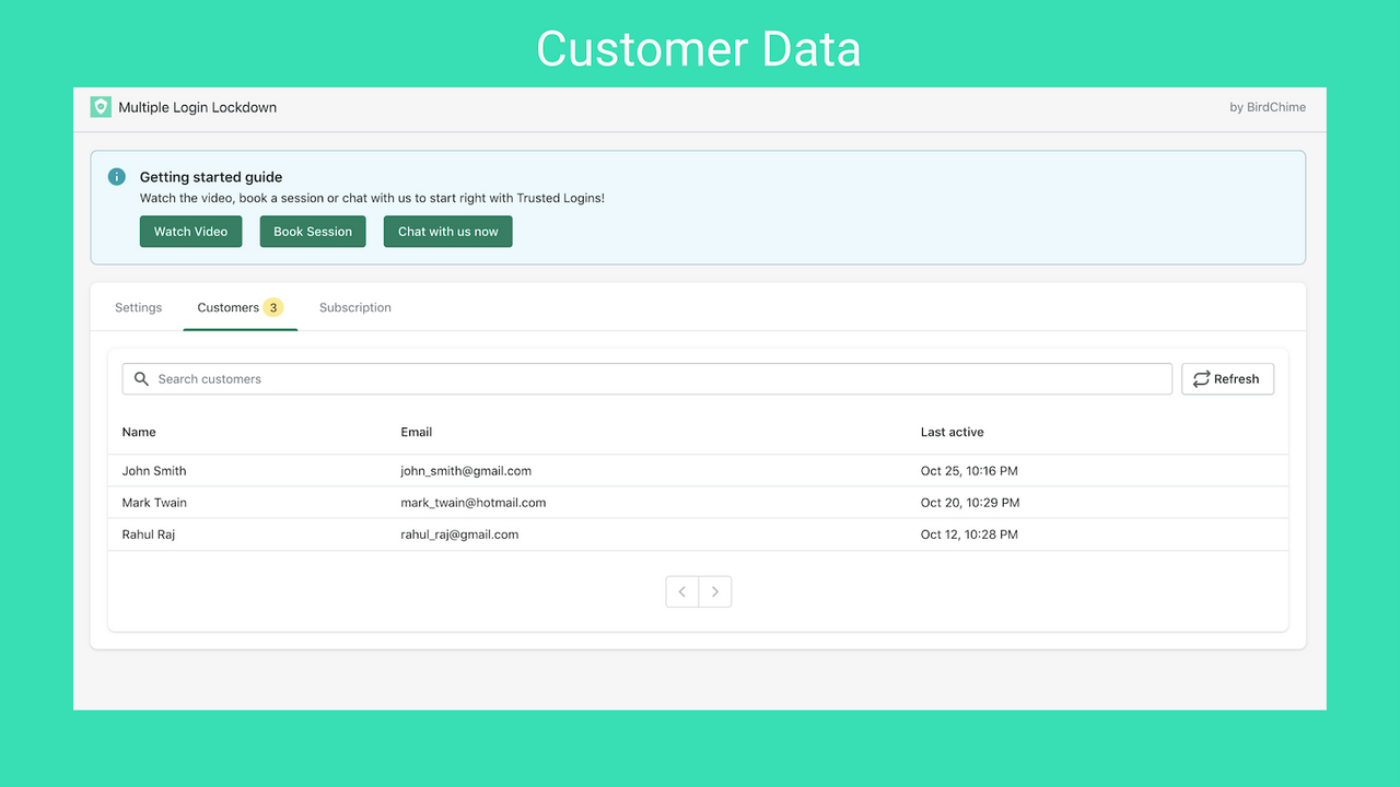 Datos del cliente