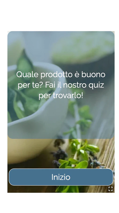 Pagina di partenza quiz