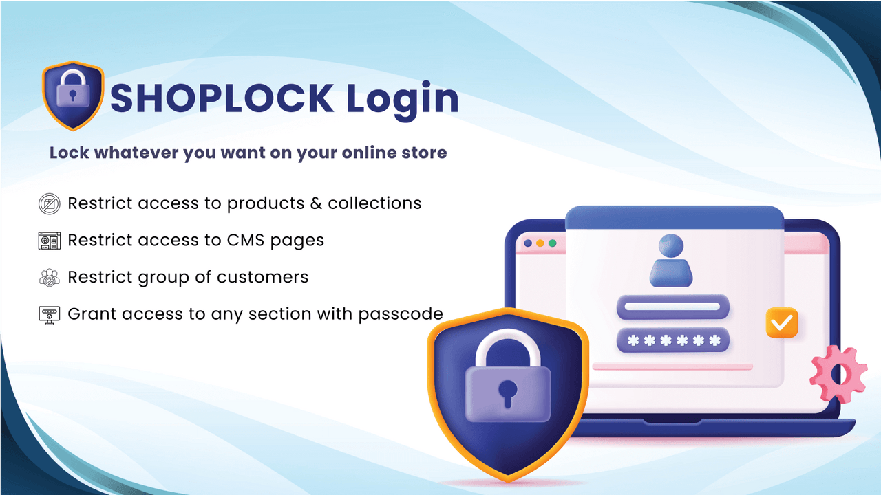 SHOPLOCK Login Required Shopify App