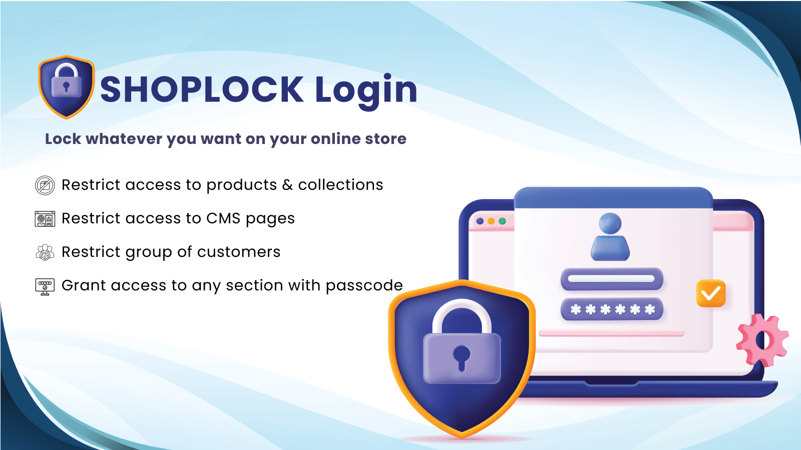 SHOPLOCK Login Erforderlich Shopify App