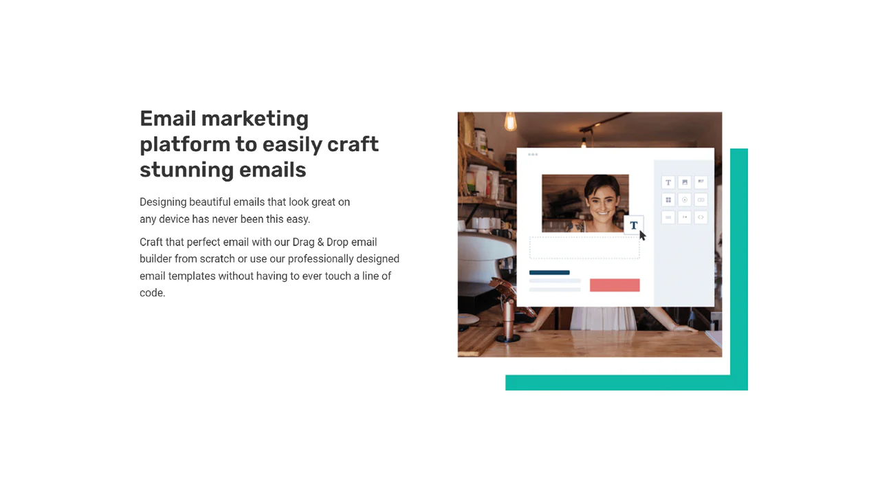 Plateforme de marketing par email pour créer facilement des emails époustouflants