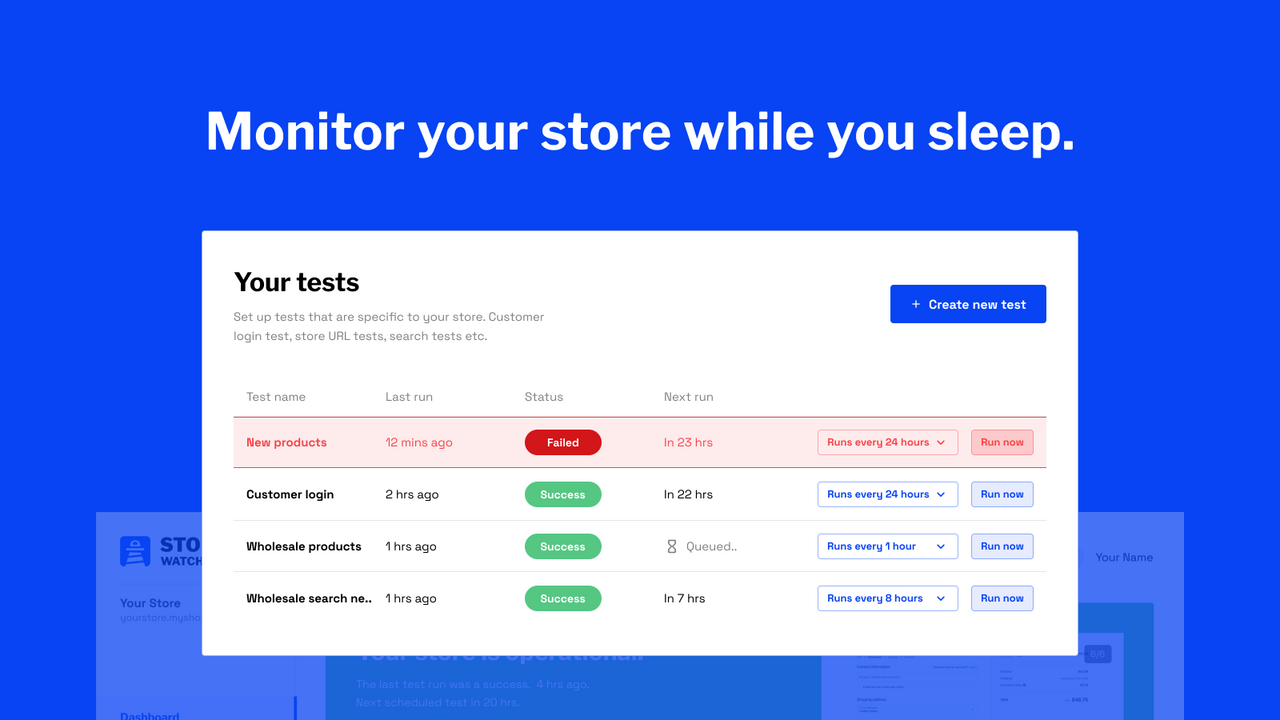 Surveillez votre boutique pendant que vous dormez grâce à l'automatisation des tests