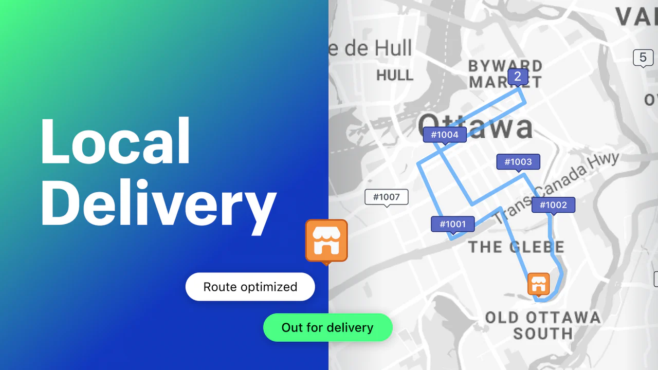 Shopify local delivery app banner