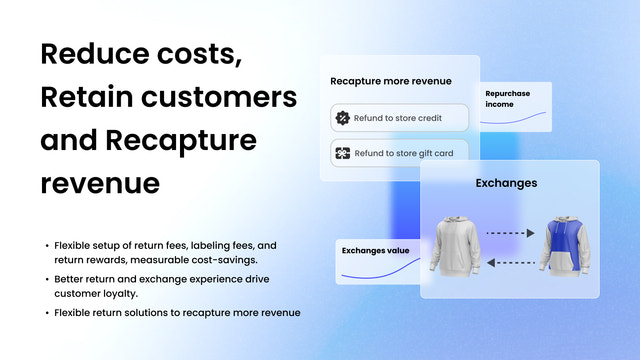 Simple returns process for you & customers