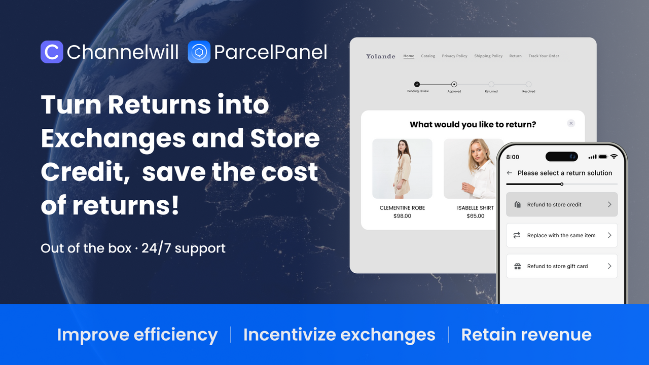 ParcelPanel Returns & Exchanges Overzicht