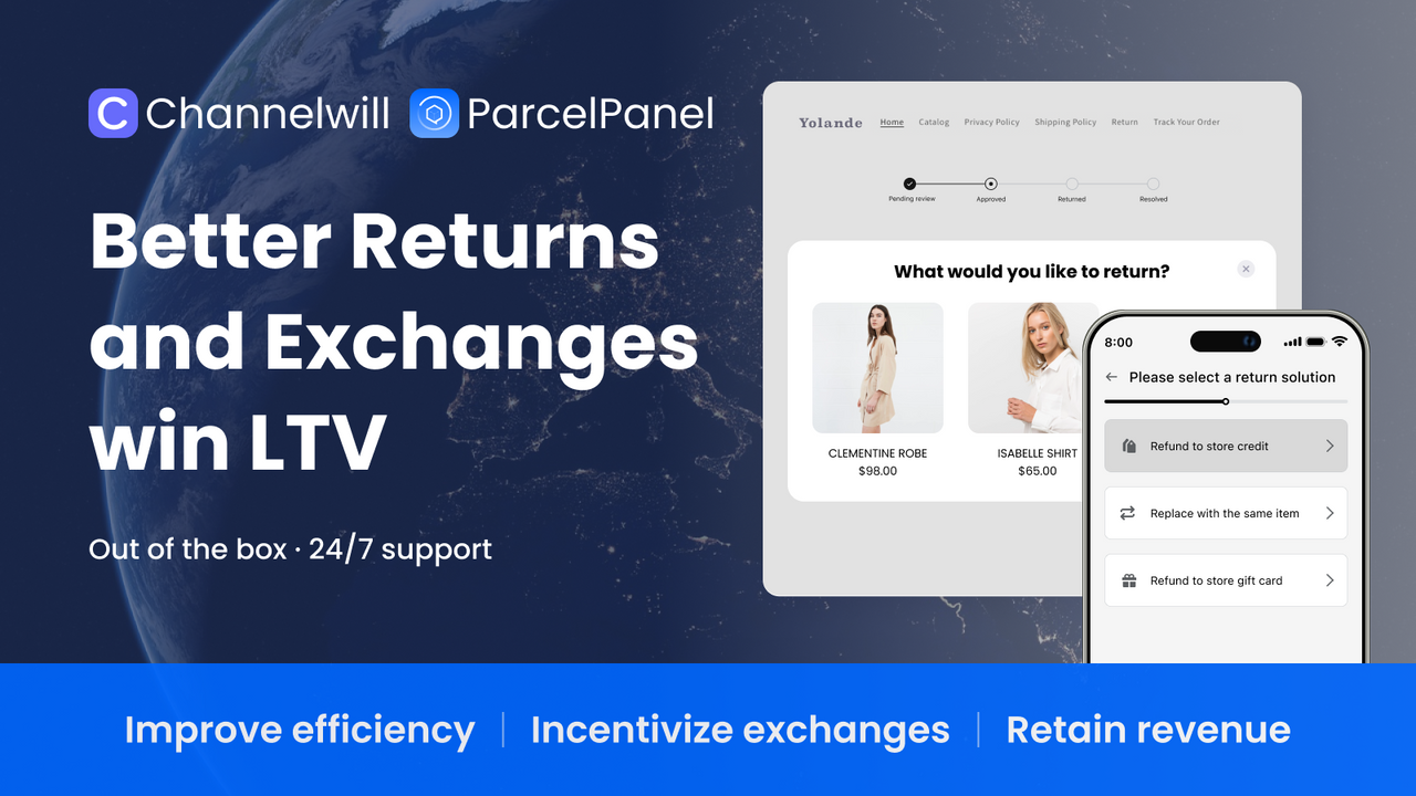 Översikt över ParcelPanel Returns & Exchanges