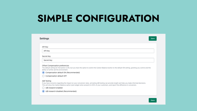 Eenvoudige configuratie