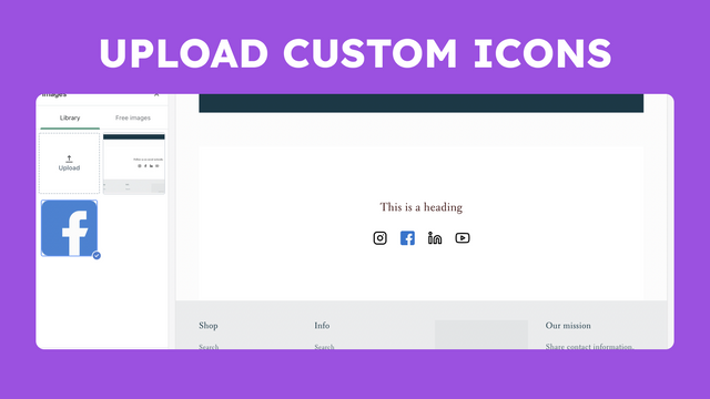 Floox Social Networks Easy app - Upload dine brugerdefinerede ikoner
