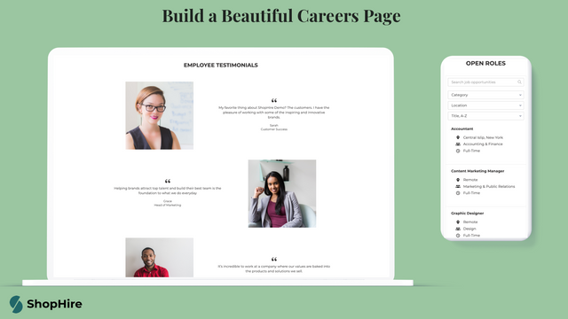 Construisez une belle page carrières pour attirer les talents