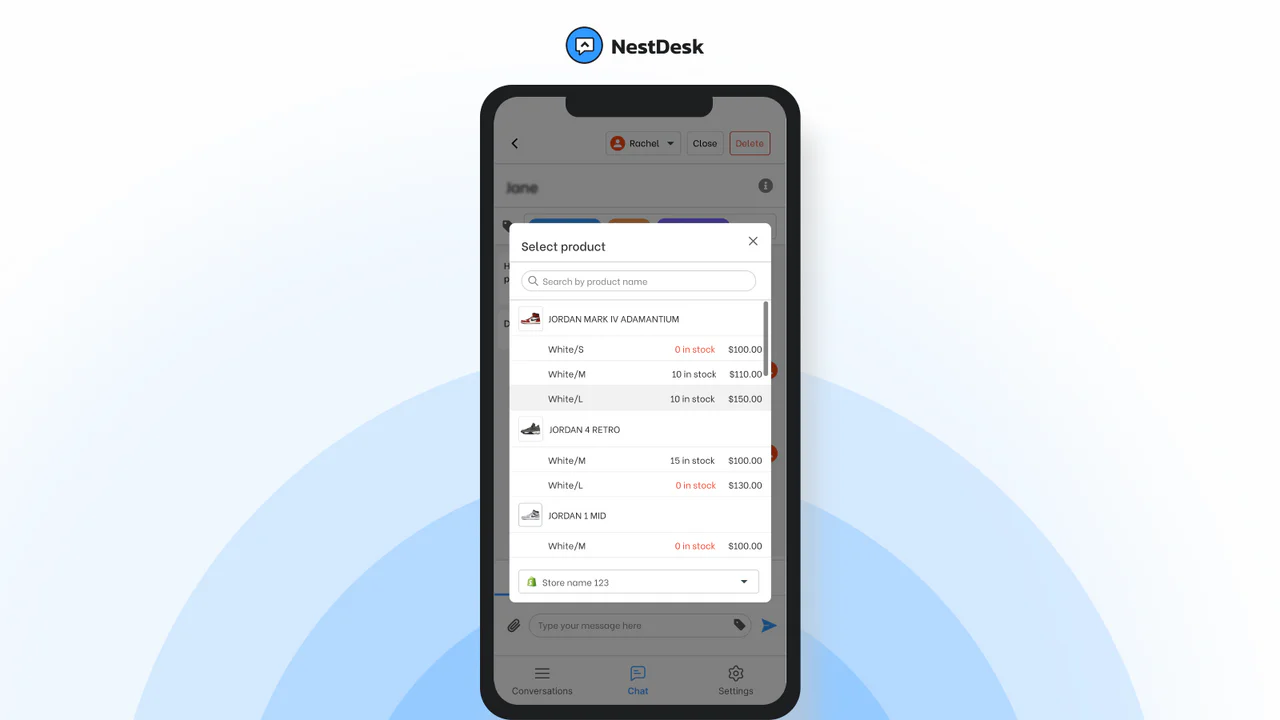 Shopify app: Helpdesk and live chat for online store 