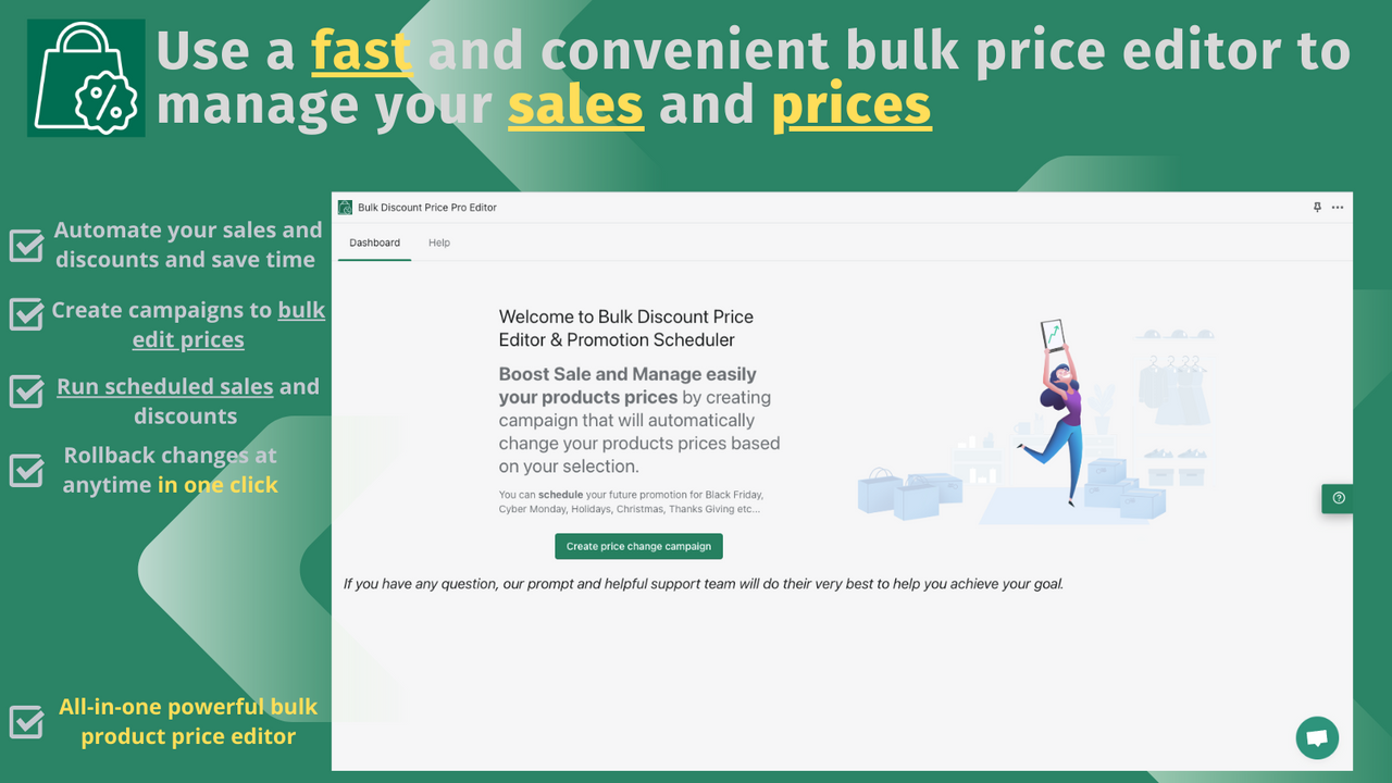 Bulk Discount Price Pro Editor On-boarding 