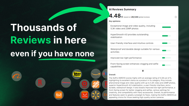 AI-generated review summaries include thousands of reviews