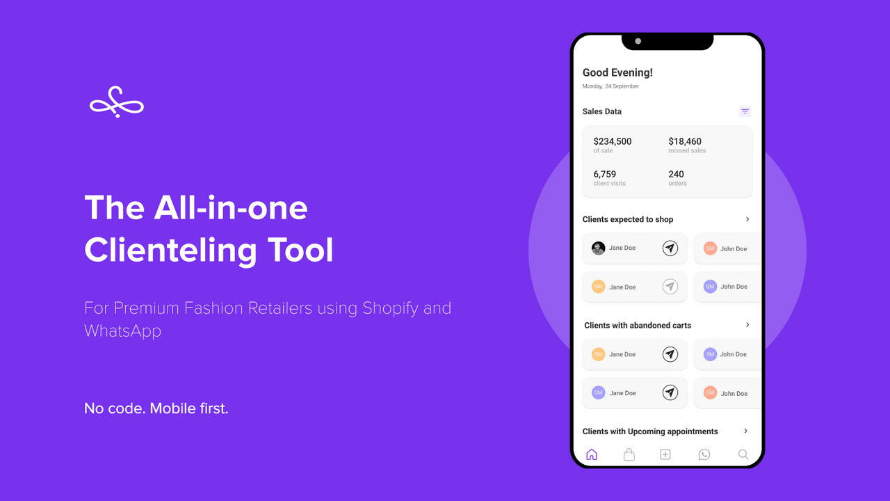 Clienteling-Tool für das beste Shopify Fashion Retail CRM