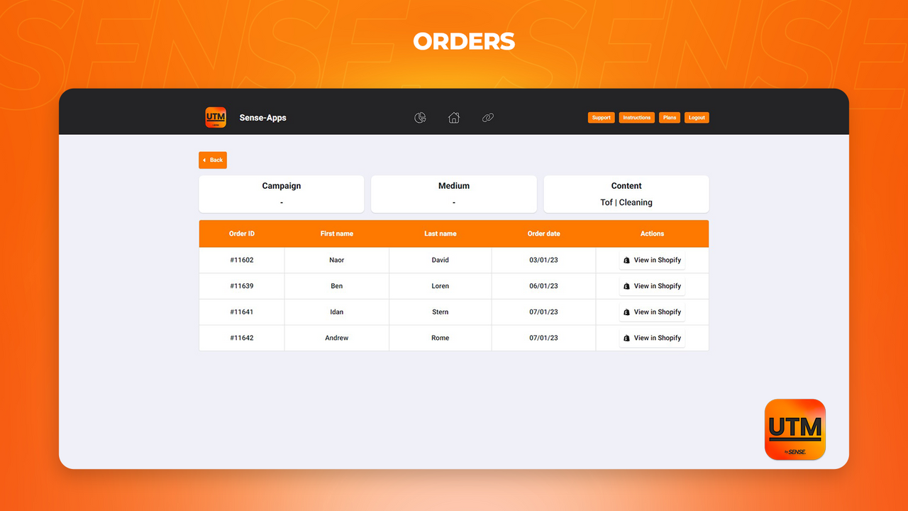 Commandes Utm