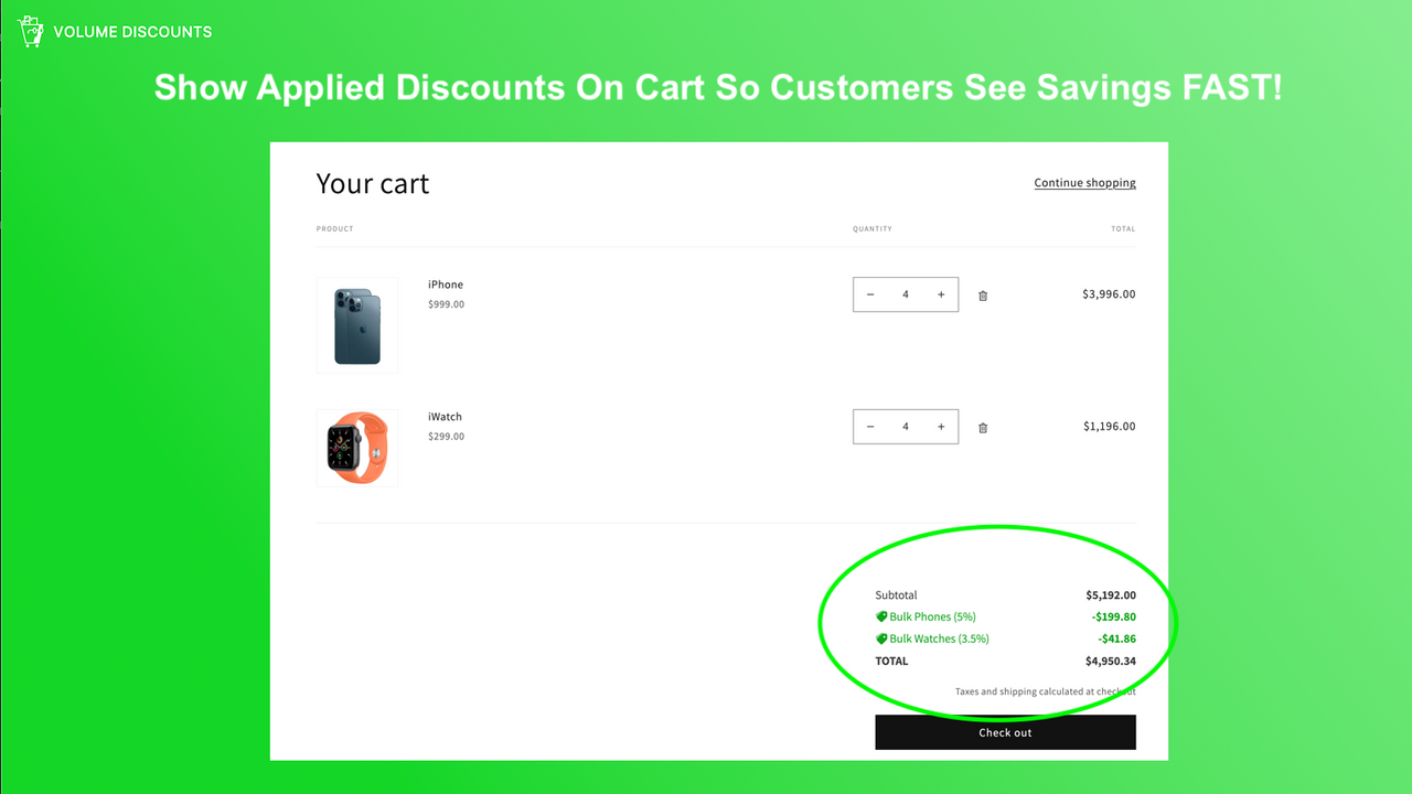 Volume Discounts All-In-One and Bulk Discounts App