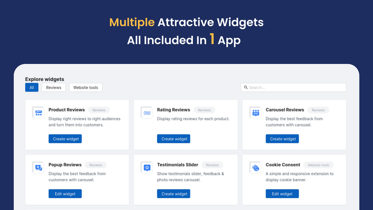 Widget Builder ‑ All in ONE Screenshot