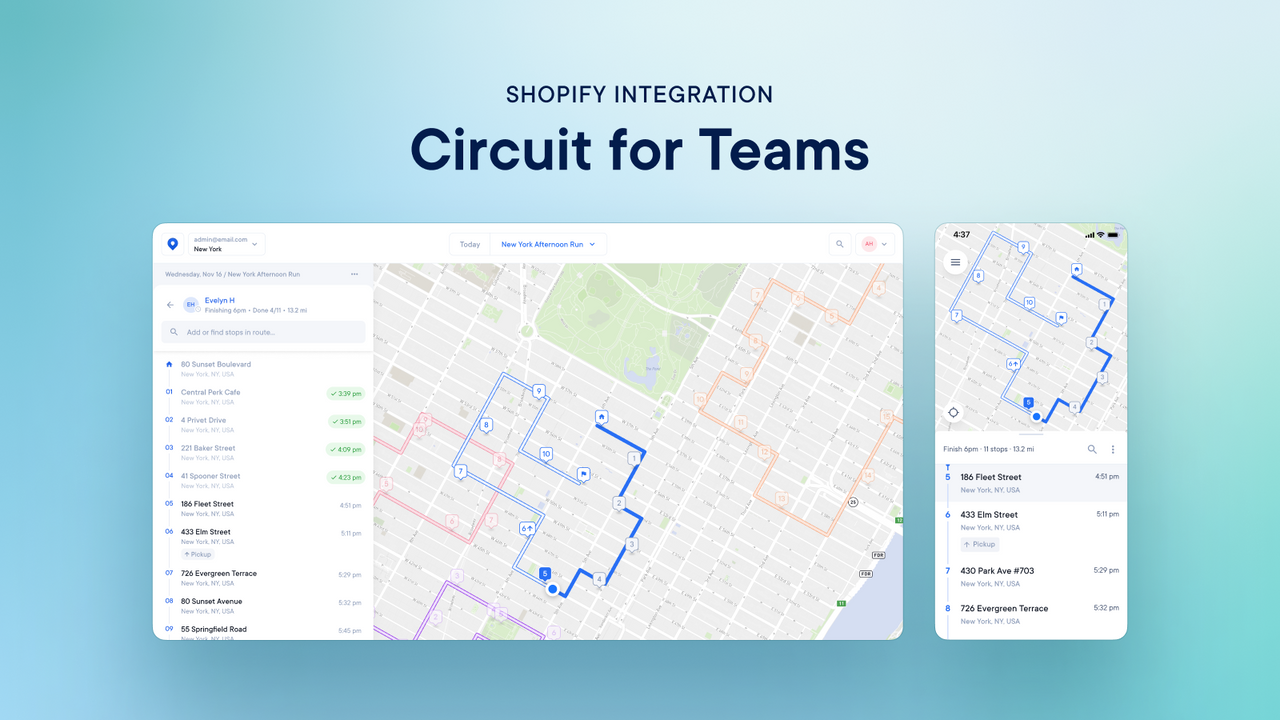 Shopify integration for Circuit for Teams