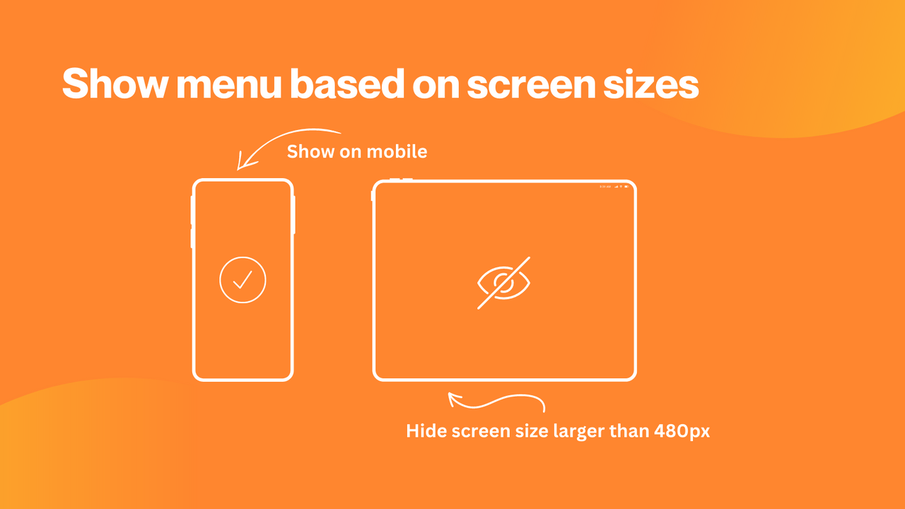 Control which screen sizes to display and hide